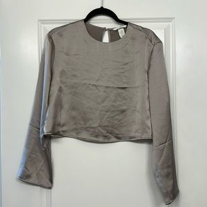 H&M Silky Keyhole Top
